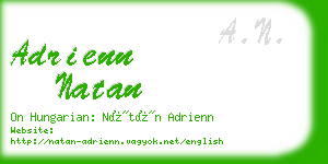 adrienn natan business card